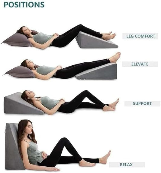 Control D Orthopedic Bed Wedge Memory Foam Pillow