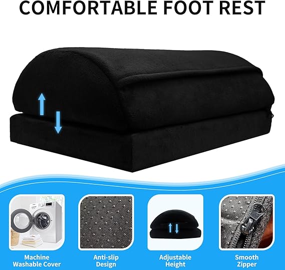 Double Layer Adjustable Height Foot Stool